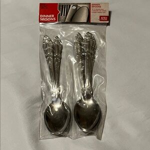 NWT 1 set 12 Piece Chef Valley Stainless Steel Dinner Spoons